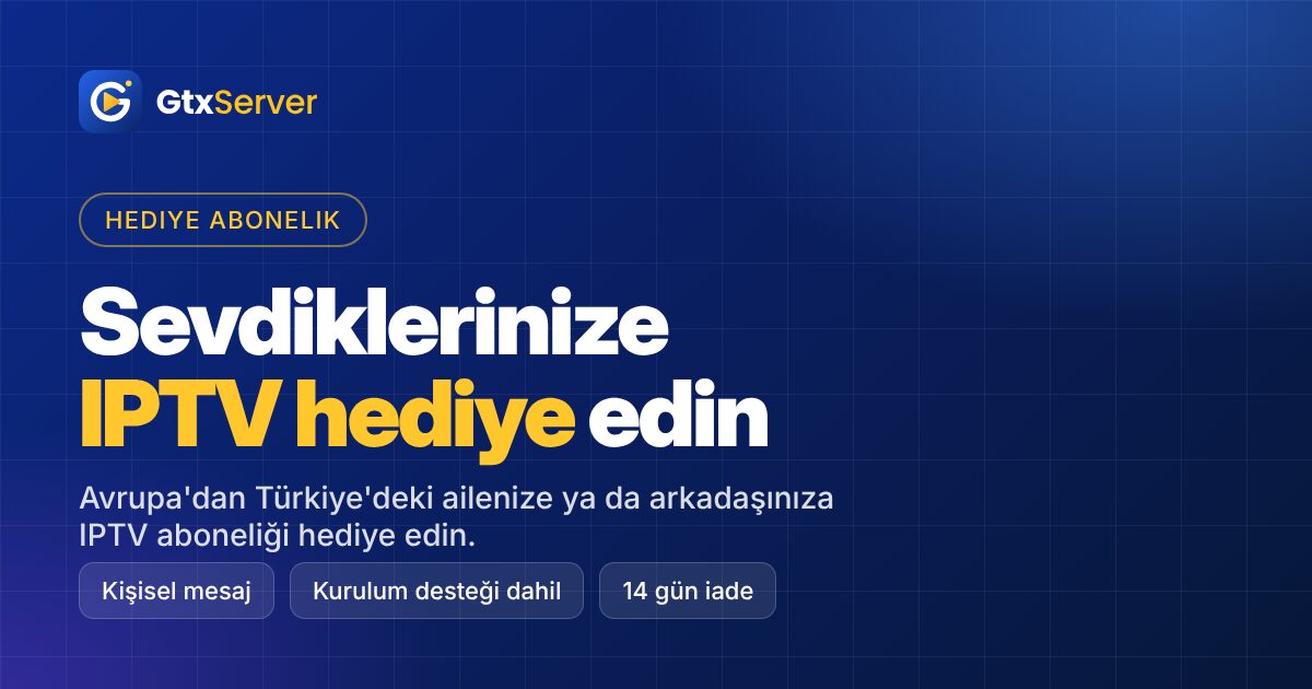 GtxServer hediye abonelik kartı görseli